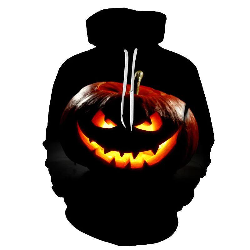 Halloween Pumpkin Face Hoodie