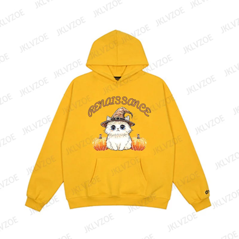 Halloween Cat Pumpkin Sweatshirt
