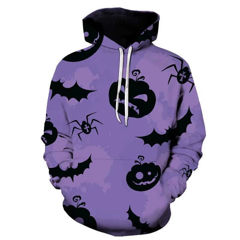 Halloween Pumpkin Face Hoodie