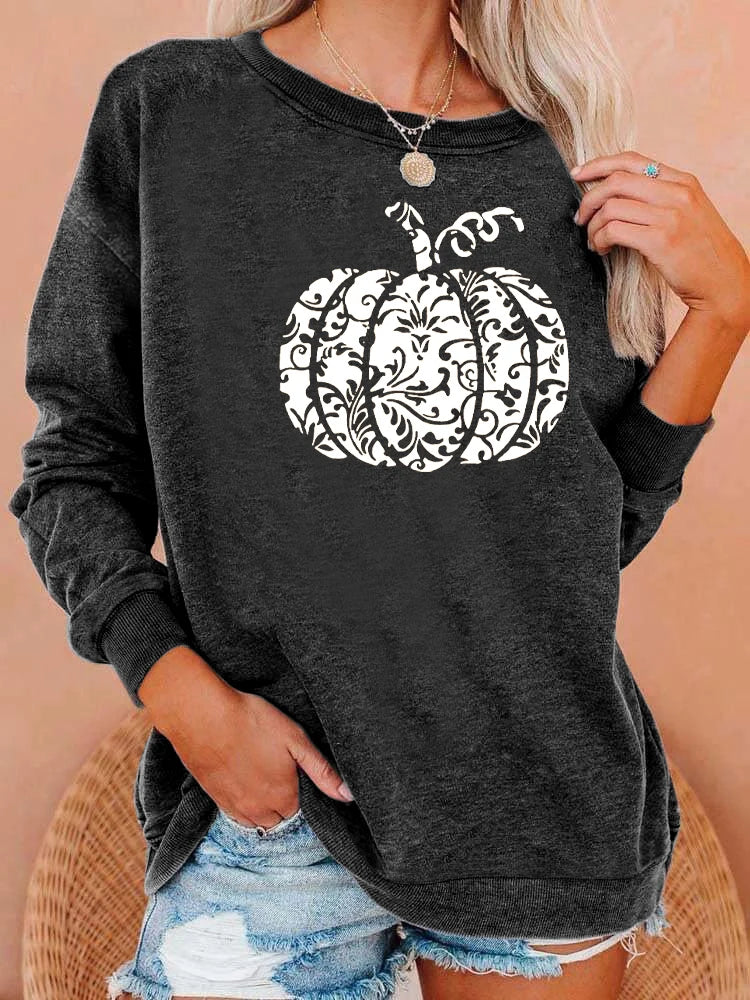 Leopard Pumpkin Sweatshirt