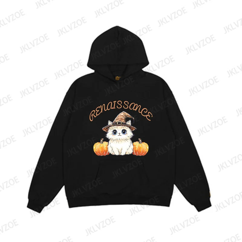 Halloween Cat Pumpkin Sweatshirt