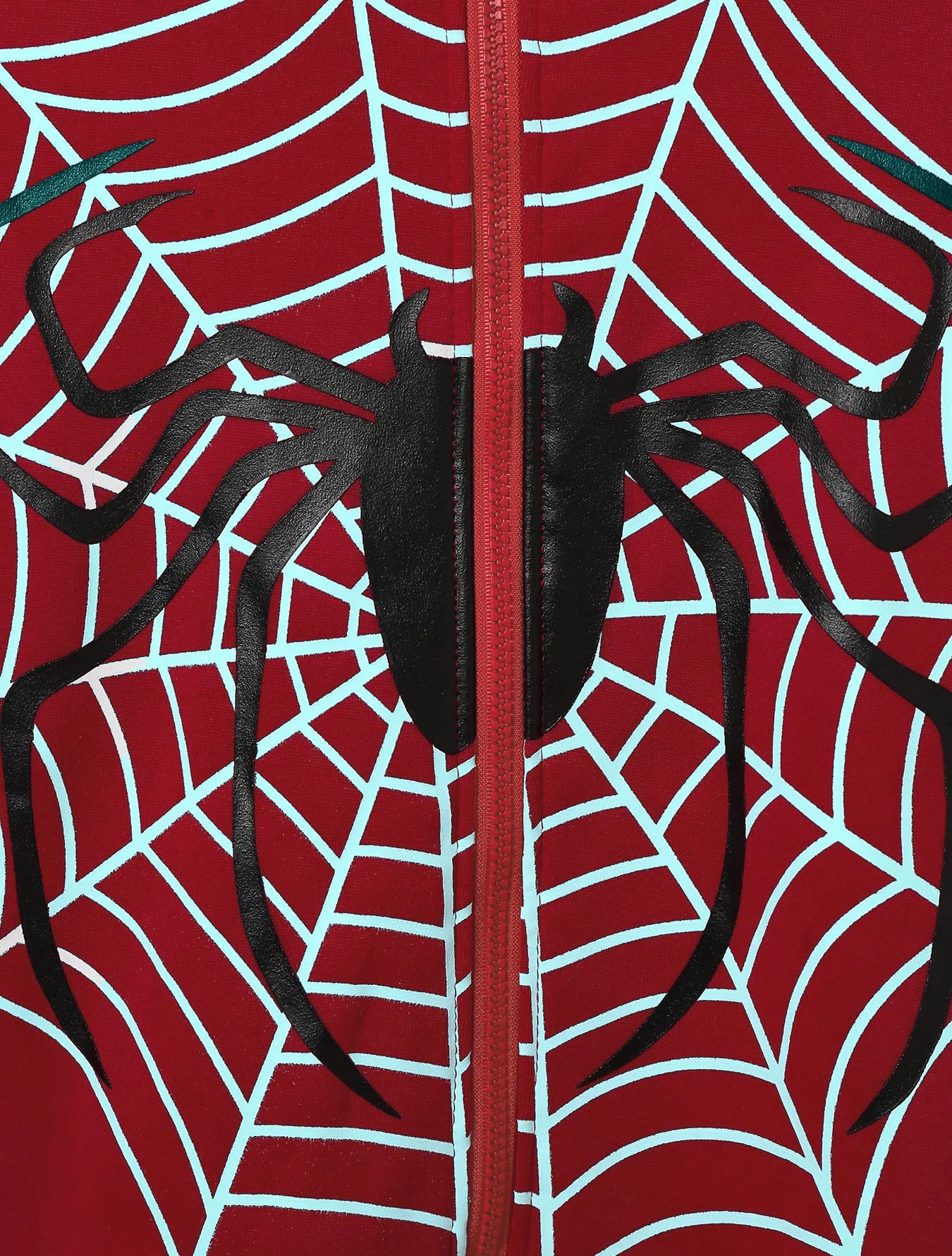 Red Spider Web Zip Up