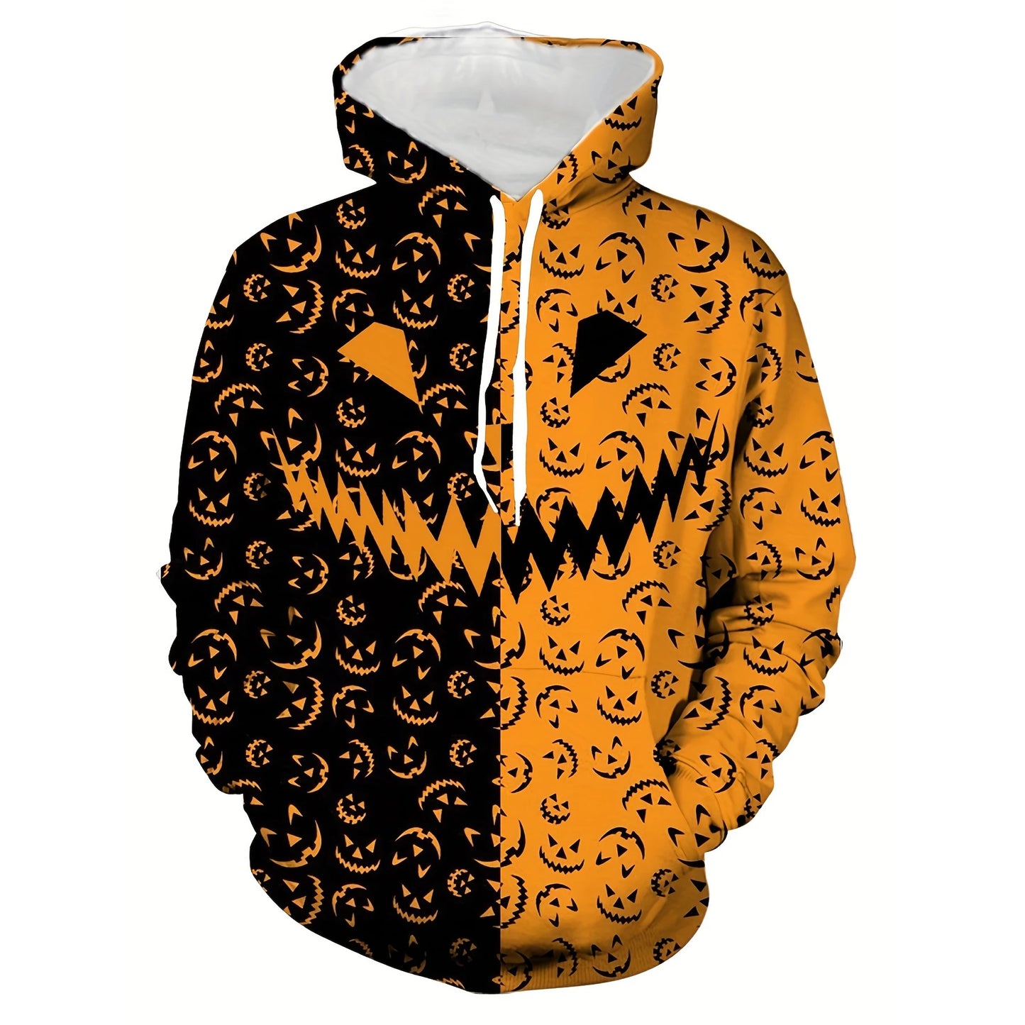 Black And Orange Hoodie