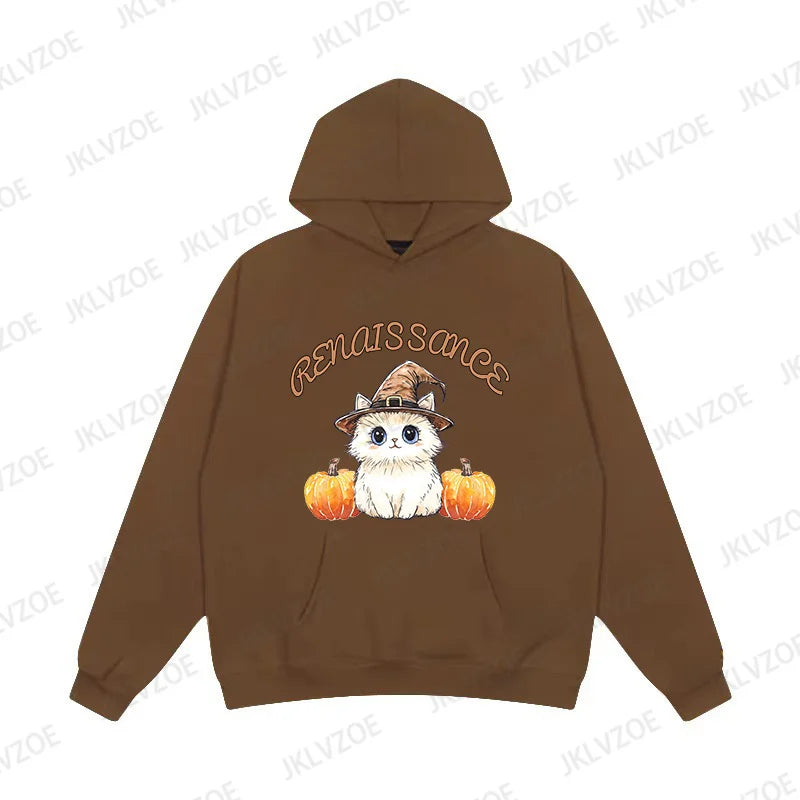 Halloween Cat Pumpkin Sweatshirt