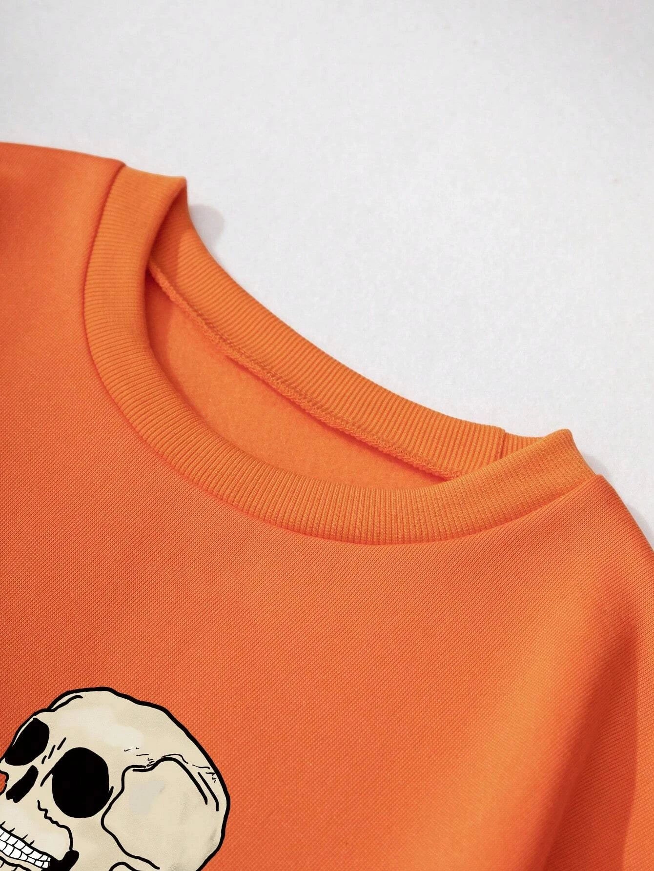 Skeleton Drinking Coffee Sweatshirt