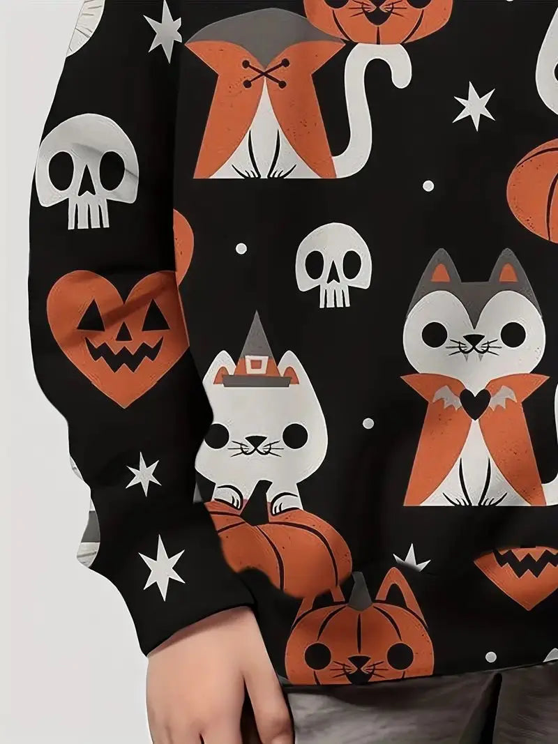 Pumpkin Sweatshirt Girls
