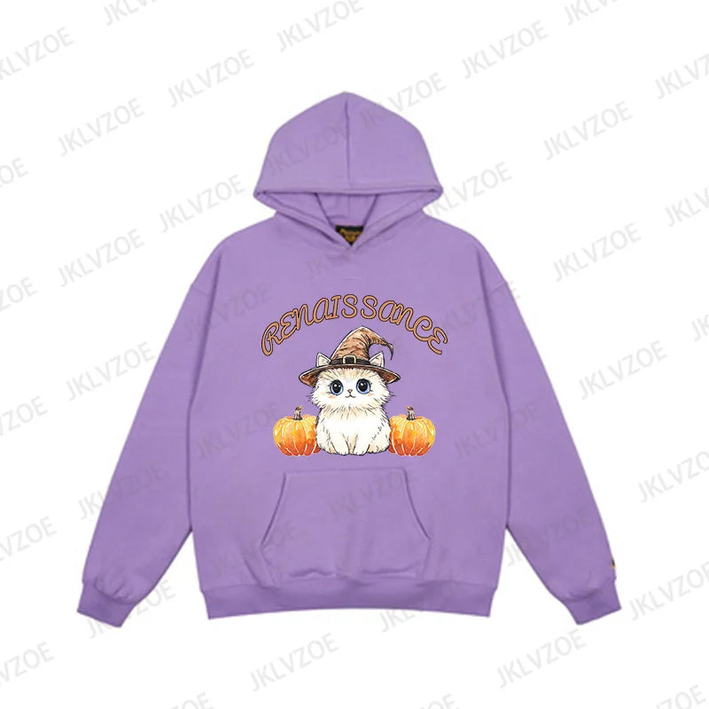 Halloween Cat Pumpkin Sweatshirt