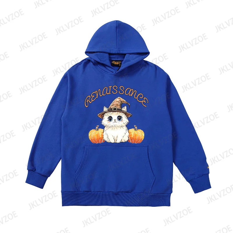 Halloween Cat Pumpkin Sweatshirt