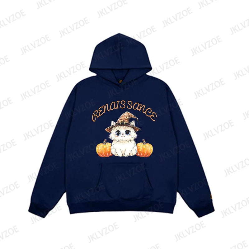 Halloween Cat Pumpkin Sweatshirt