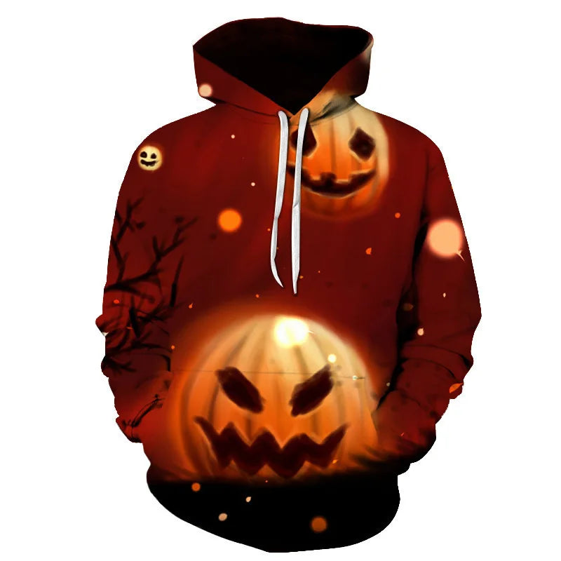 Halloween Pumpkin Face Hoodie