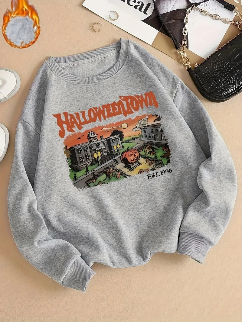 White Halloween Sweatshirt