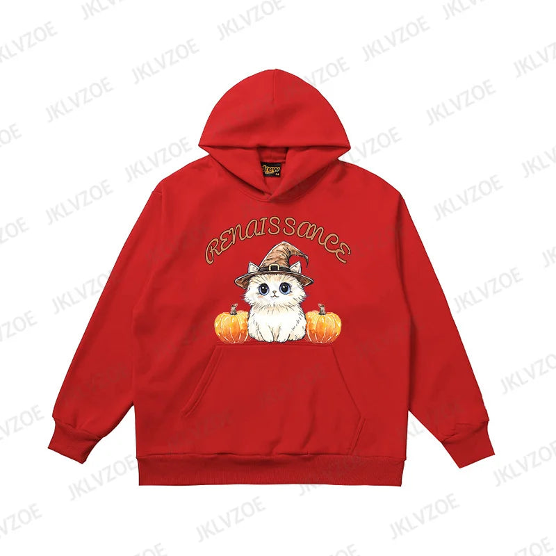 Halloween Cat Pumpkin Sweatshirt