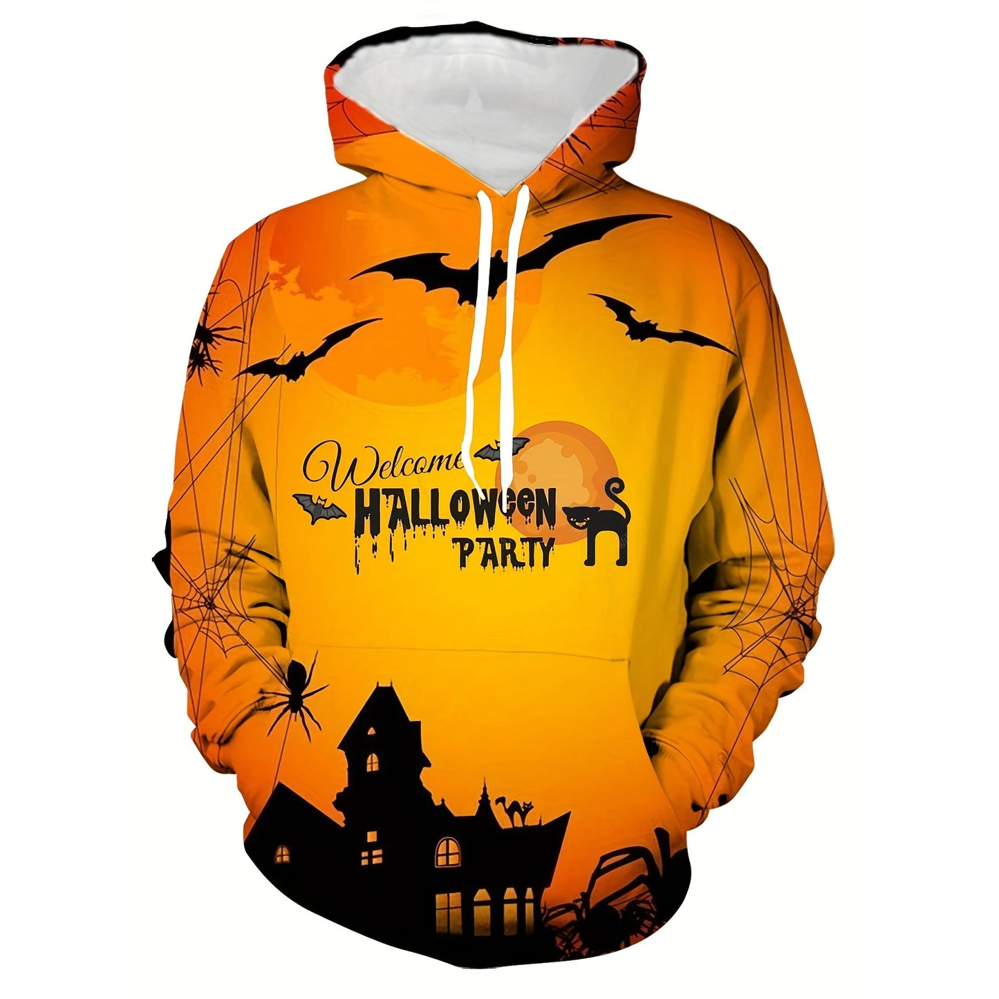 Black And Orange Hoodie
