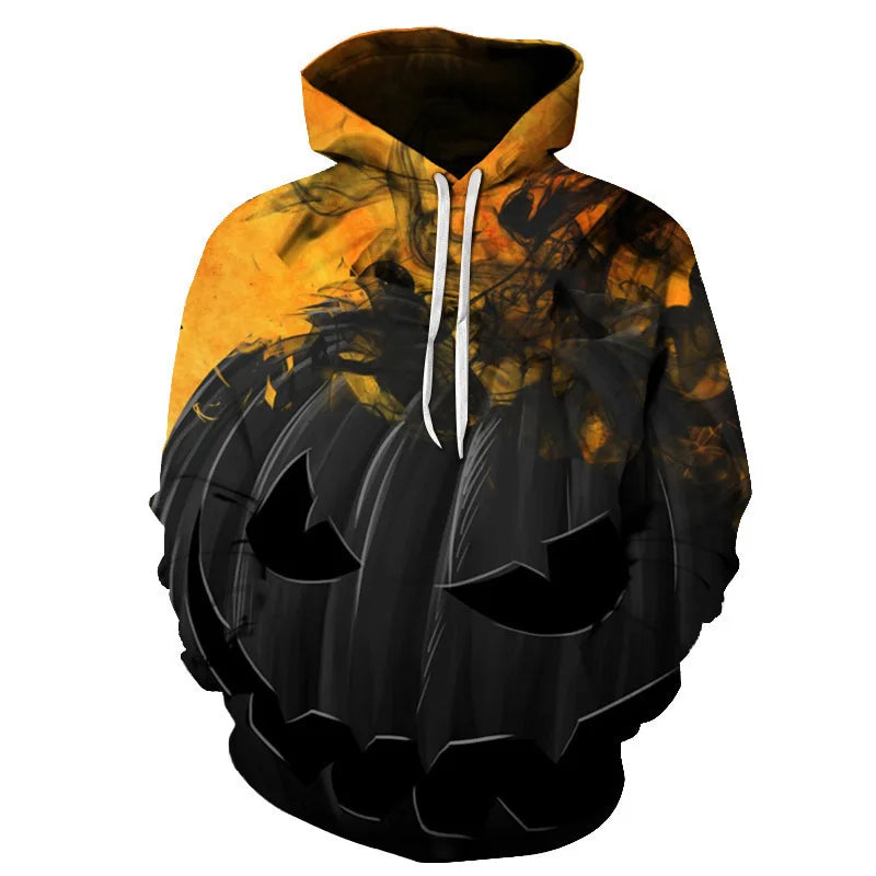 Halloween Pumpkin Face Hoodie