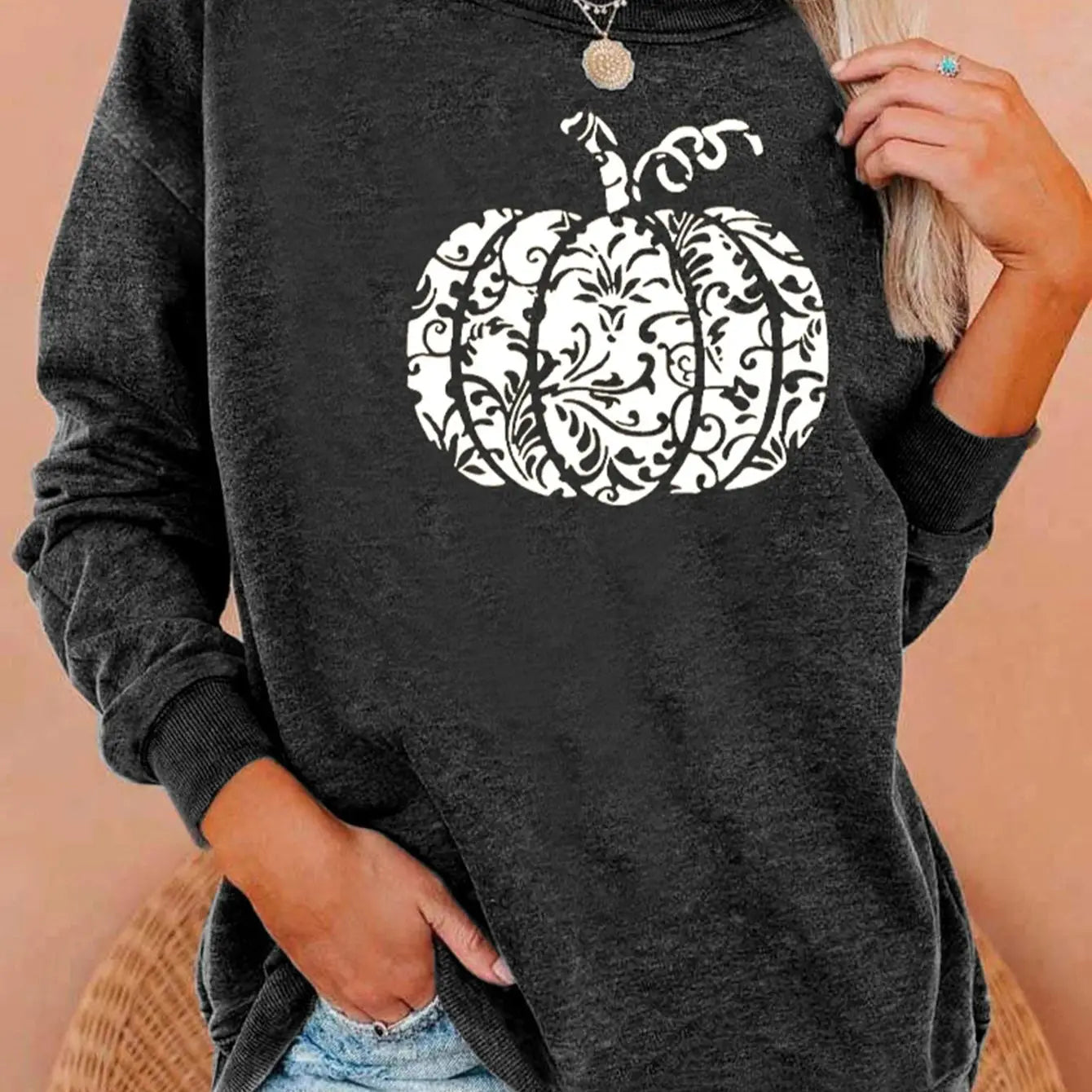 Leopard Pumpkin Sweatshirt