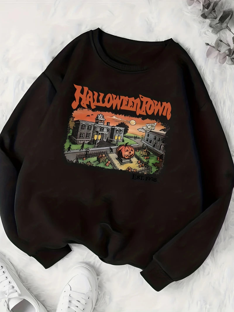 White Halloween Sweatshirt