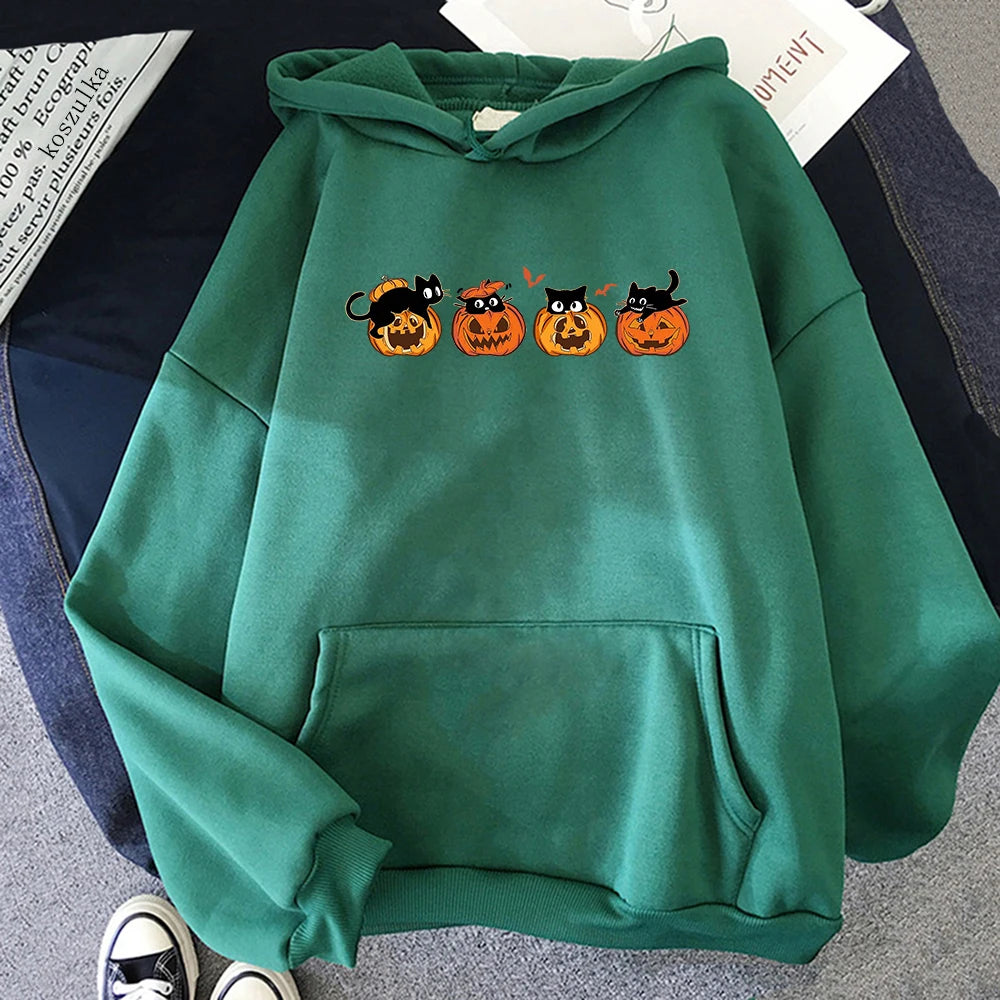 Black Cat And Pumpkin Sweatshirt