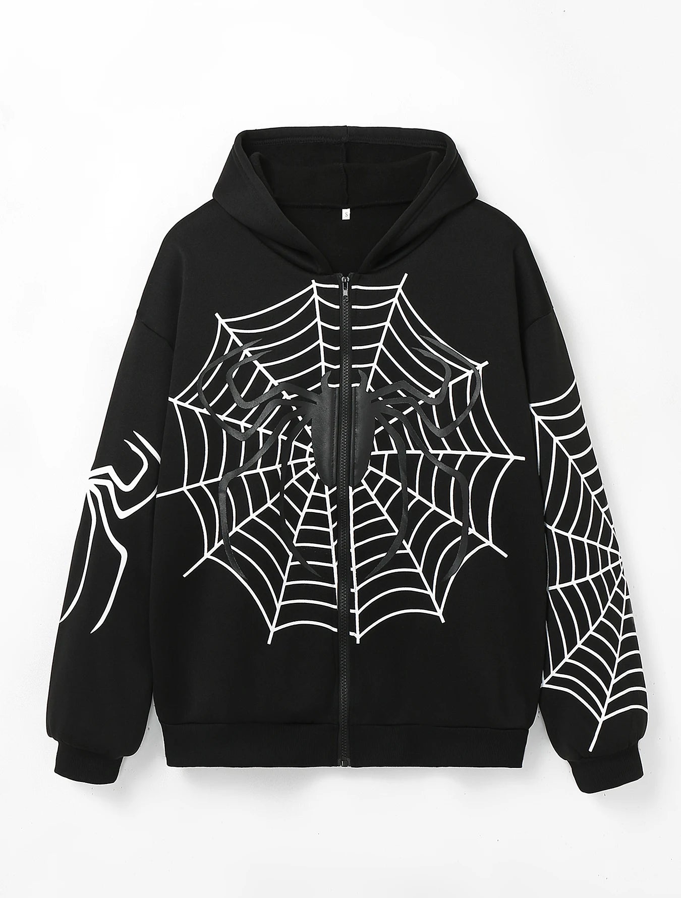 Red Spider Web Zip Up