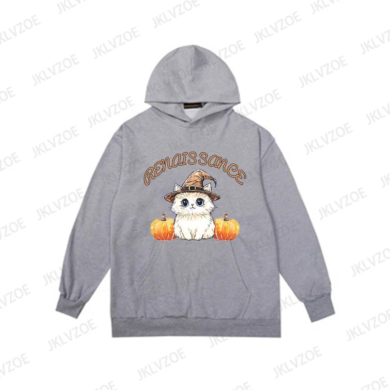 Halloween Cat Pumpkin Sweatshirt