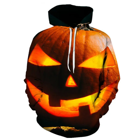 Halloween Pumpkin Face Hoodie