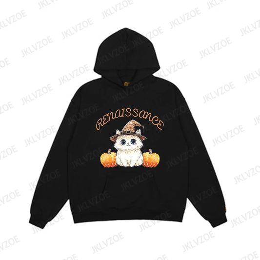 Halloween Cat Pumpkin Sweatshirt