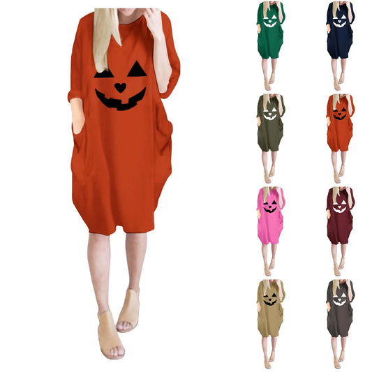 Halloween Sweatshirt Dress