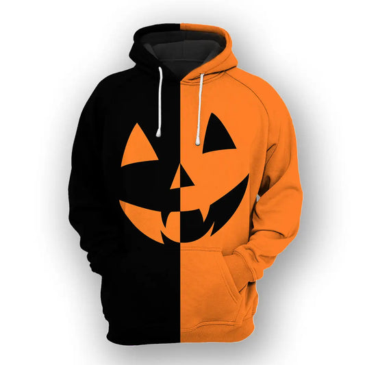 Black And Orange Hoodie