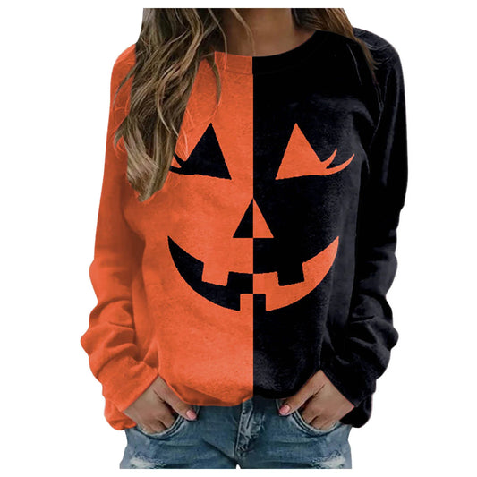 Jack o Lantern Sweatshirt Women's