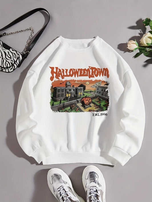 White Halloween Sweatshirt
